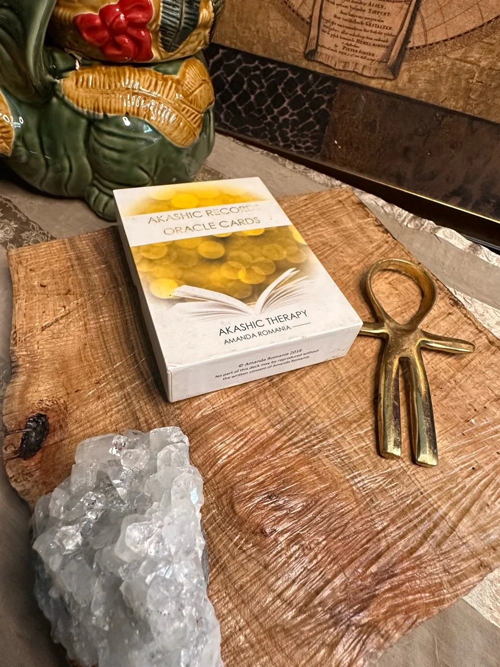 Akashic Records Oracle Cards Guidebook Set - Yellow & White